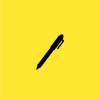 A yellow cover depicting a black pen 