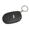 Front view of a black light detector attached to a key ring