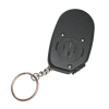 Rear view of a black light detector attached to a key ring