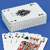 Standard size playing cards with braille