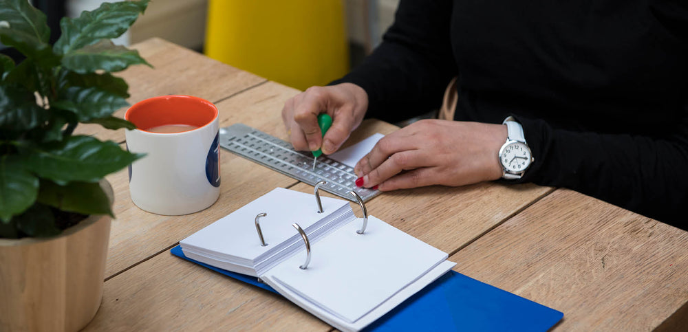 Braille stationery