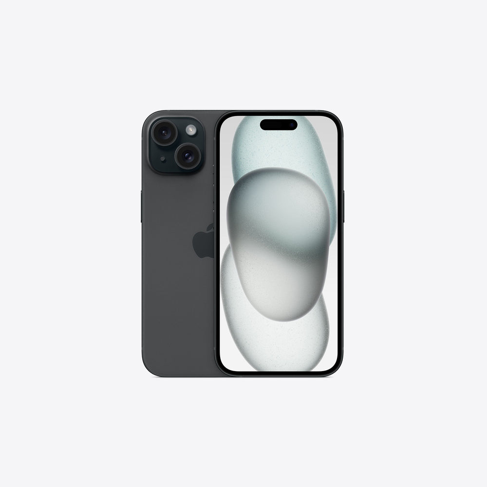 Front screen of the iPhone 15 Black