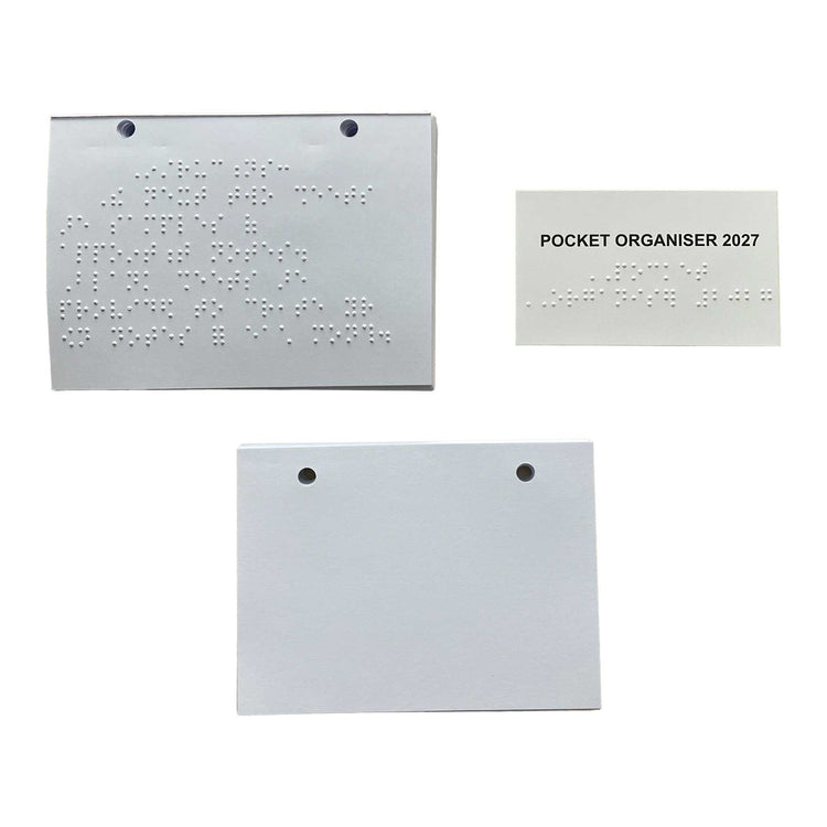 RNIB Braille Pocket Organiser Refill 2027