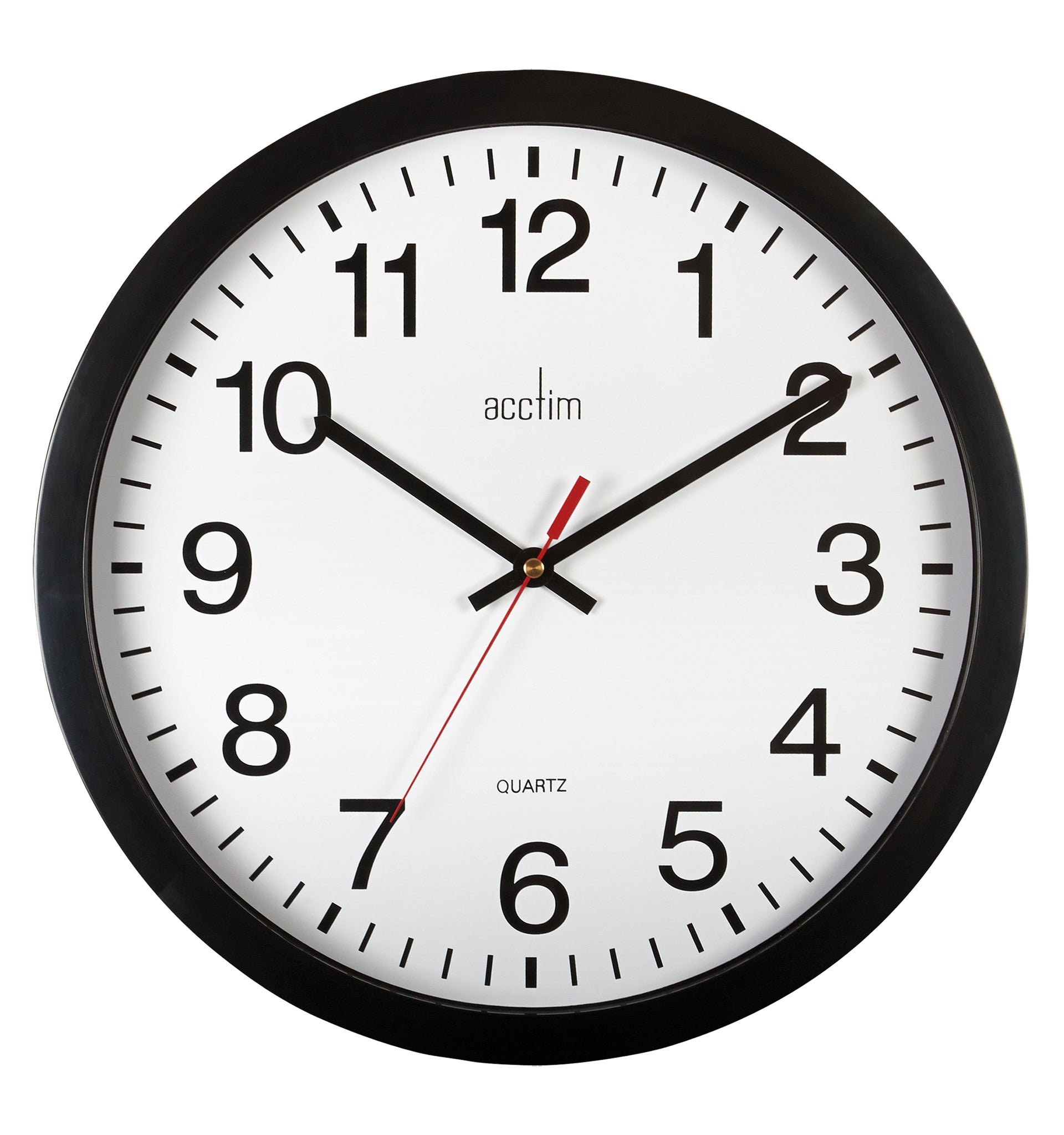 Silent easy-to-see wall clock