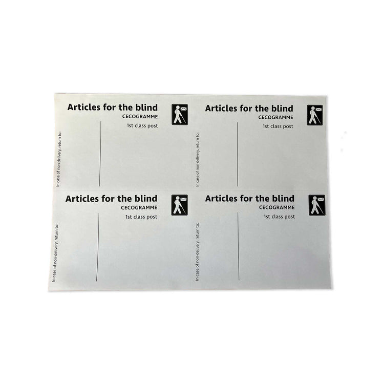 Alternative view of Articles for the Blind postage labels (pack of 100)