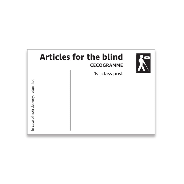 Articles for the Blind postage labels (pack of 100)
