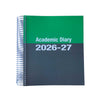 Academic diary with green and black cover displaying 'Academic Diary 2026-27' on a white background