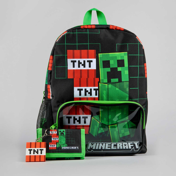 Minecraft Three-Piece Backpack Set