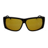 Large FitOver eyeshield glasses with grey tortoise shell frames and yellow tinted lenses.