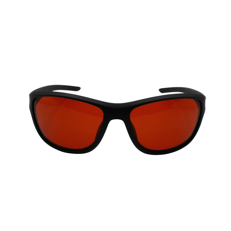 RNIB Wraparound Eyeshield Glasses – Black Frame, Amber Tint