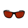 RNIB wraparound eyeshield glasses with brown tortoiseshell frames and amber tinted lenses