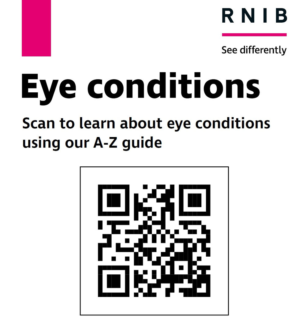 Eye Communication Code Eye conditions (QR code leaflet)