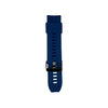 Dark blue silicone strap for Synapptic smartwatch on a white background