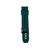 Dark green silicone strap for Synapptic smartwatch on a white background