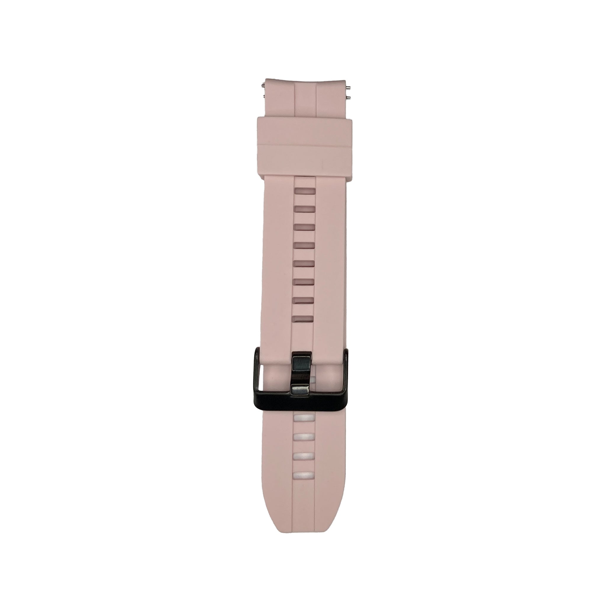 Light pink silicone strap for Synapptic smartwatch on a white background