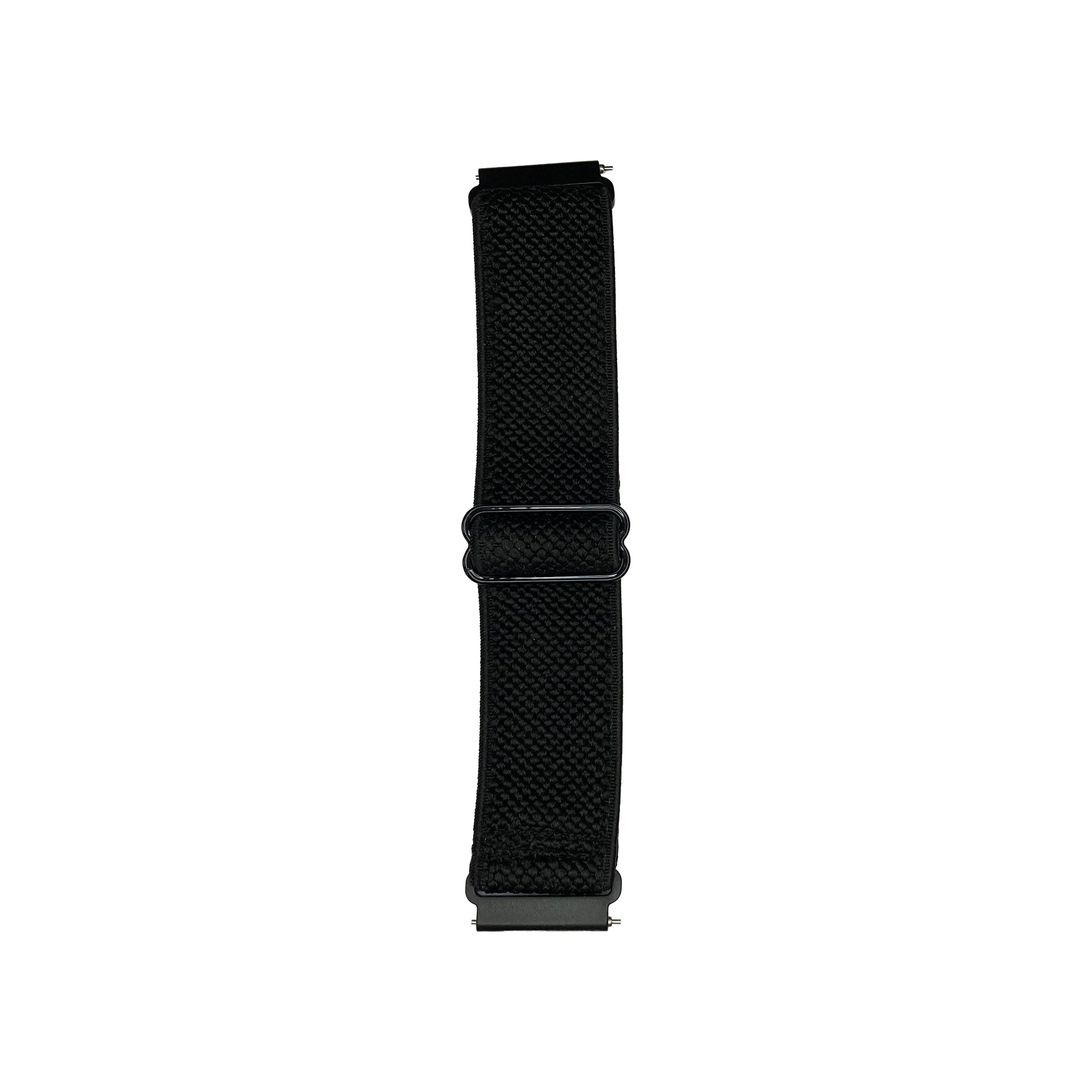 Black elasticated watch strap for Synapptic smartwatch