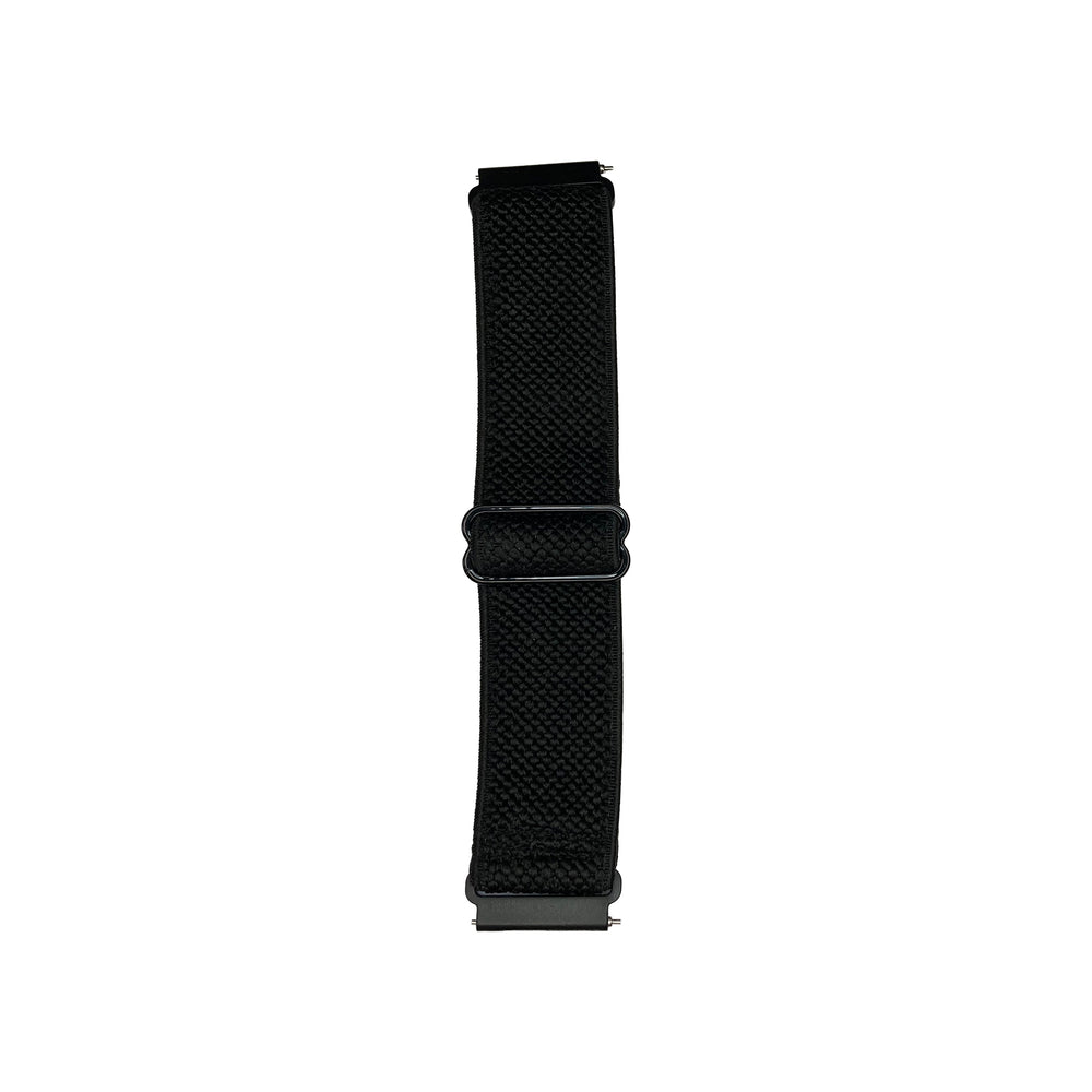 Black elasticated watch strap for Synapptic smartwatch
