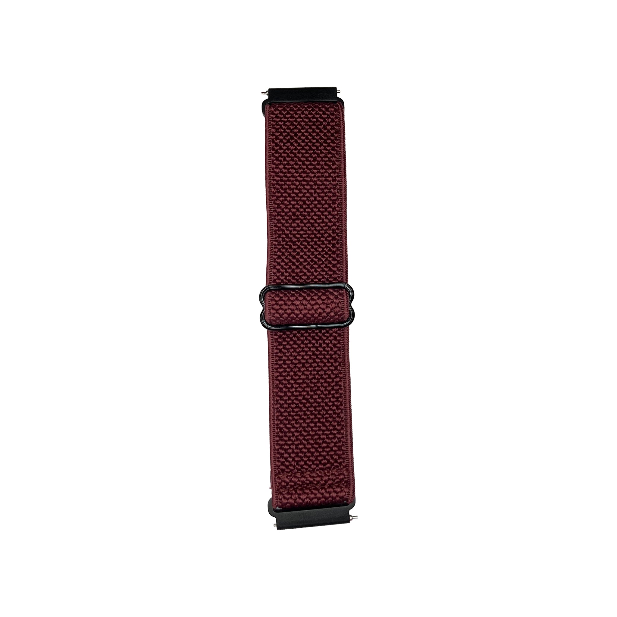 Dark red elasticated watch strap for Synapptic smartwatch