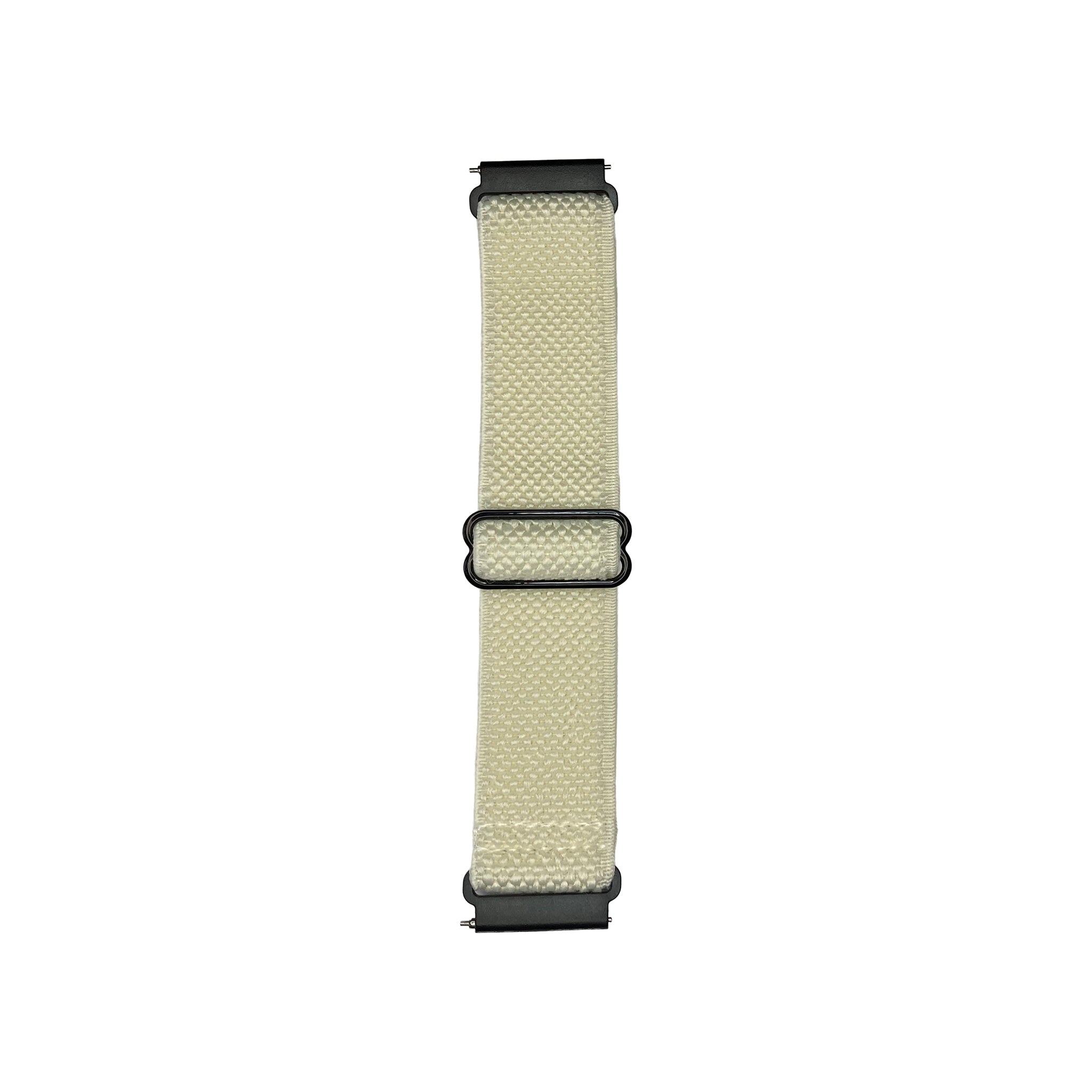 Cream elasticated watch strap for Synapptic smartwatch