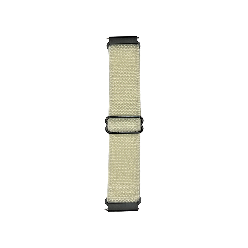 Cream elasticated watch strap for Synapptic smartwatch