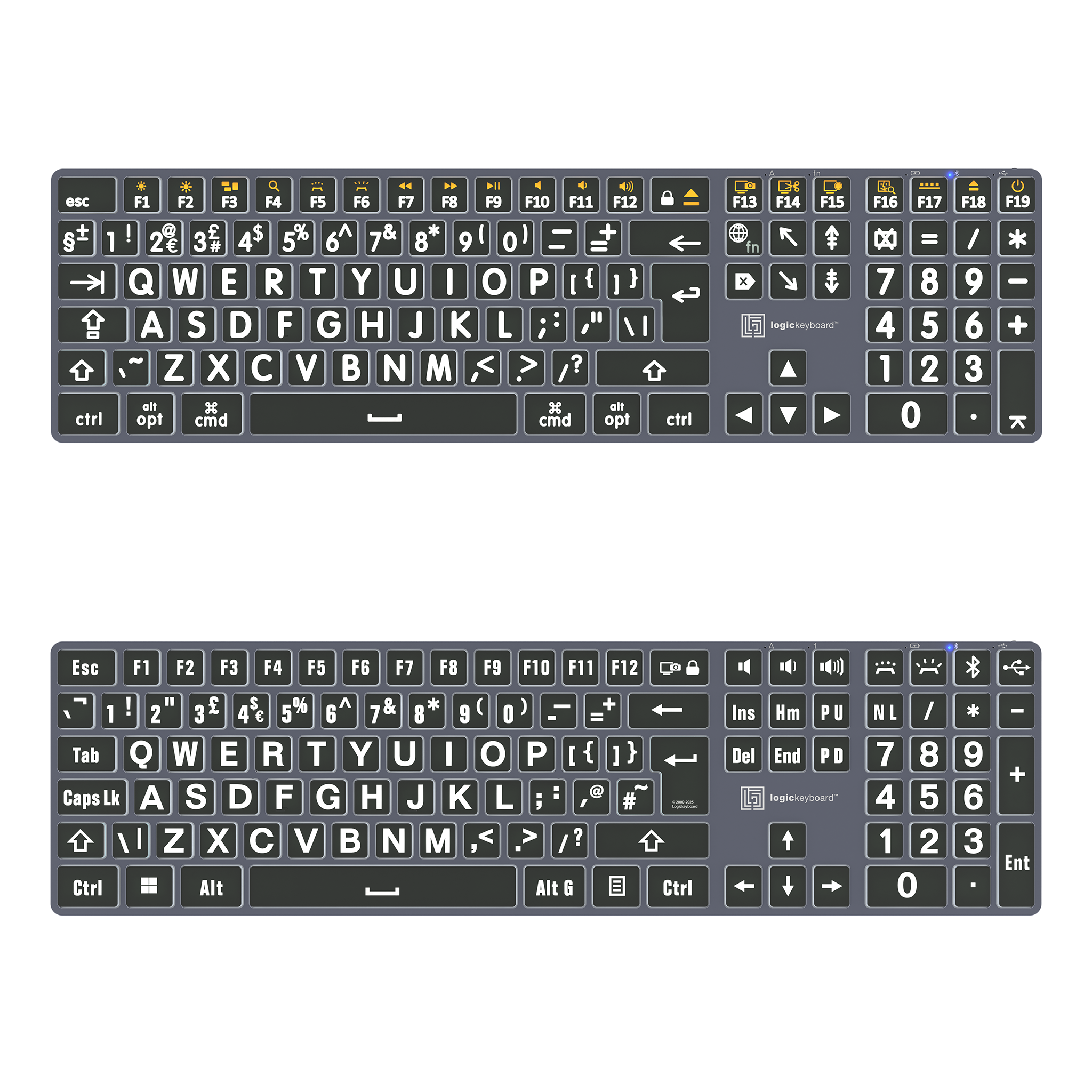Large print Logickeyboard