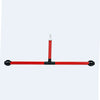 A tip with two small indoor wheels attached to a horizontal bar