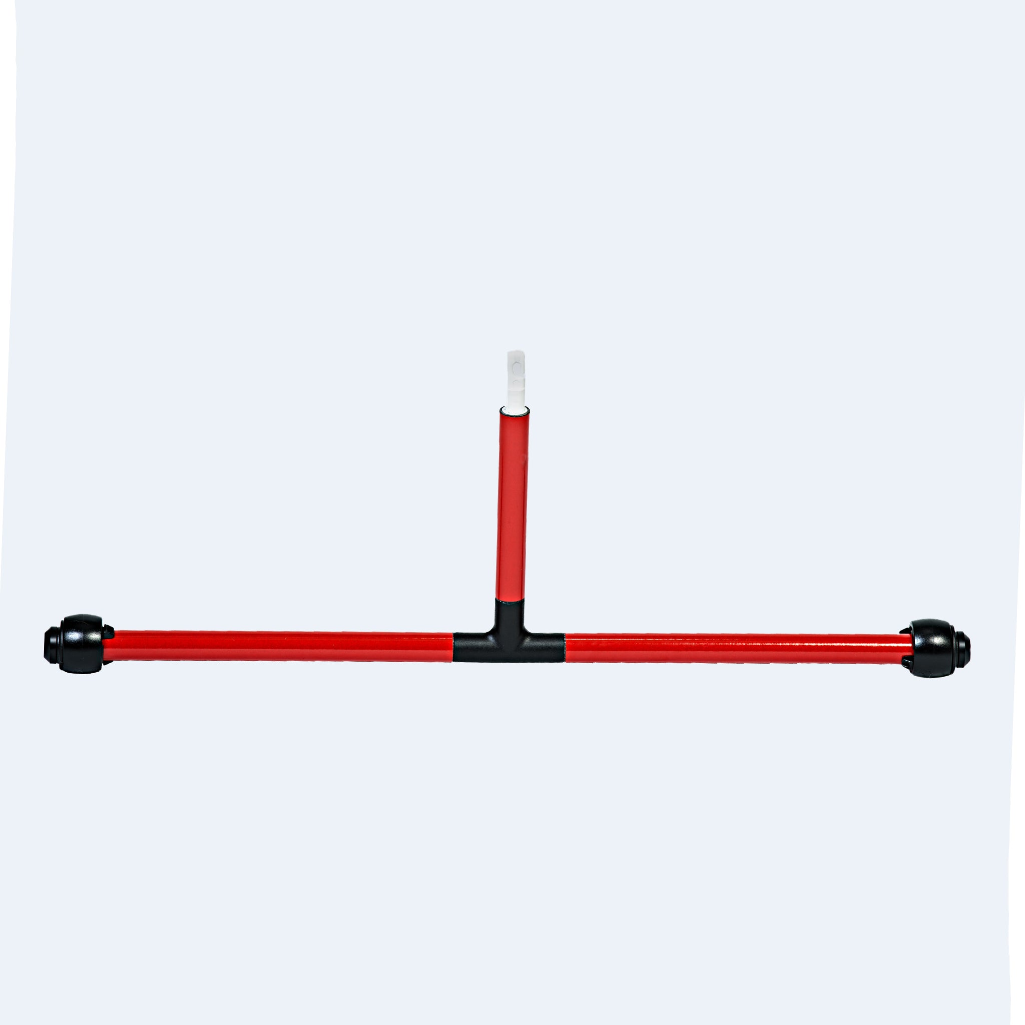 A tip with two small indoor wheels attached to a horizontal bar
