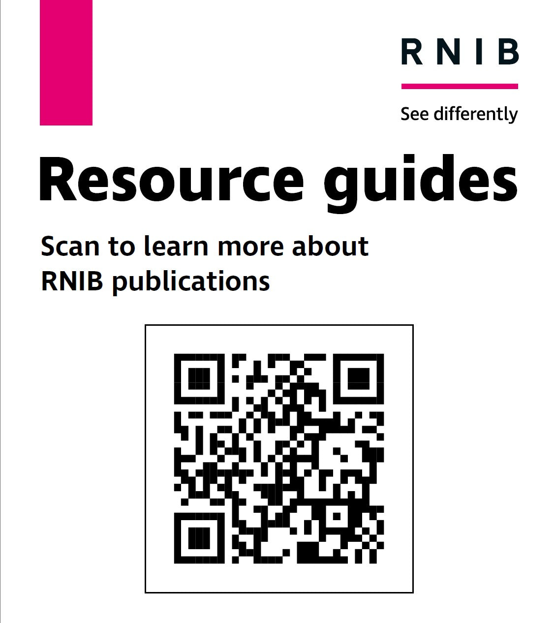 Resource Guides (QR code leaflet)
