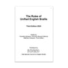 Cover of 'The Rules of Unified English Braille' Third Edition 2024 with ICEB logo.