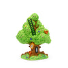 Toy treehouse with a ladder on a white background