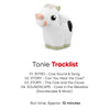 Tonie cow figurine with tracklist on a white background