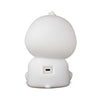 White silicone lamp shaped like a bear on a white background