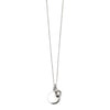 Silver necklace with crystal birthstone with gift box