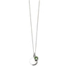 Silver necklace with crystal birthstone with gift box