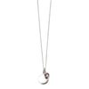 Silver necklace with crystal birthstone with gift box