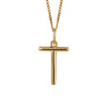 Gold chain with a gold pendant with the initial T.