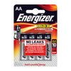 Packet of 4 AA Energizer batteries
