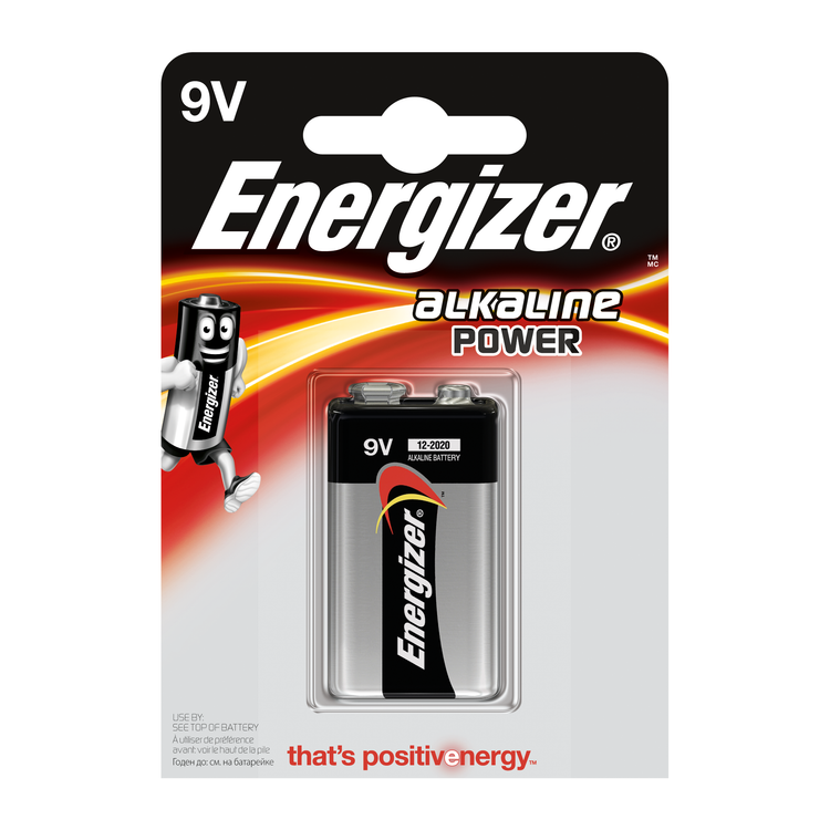 Energizer 9V alkaline battery