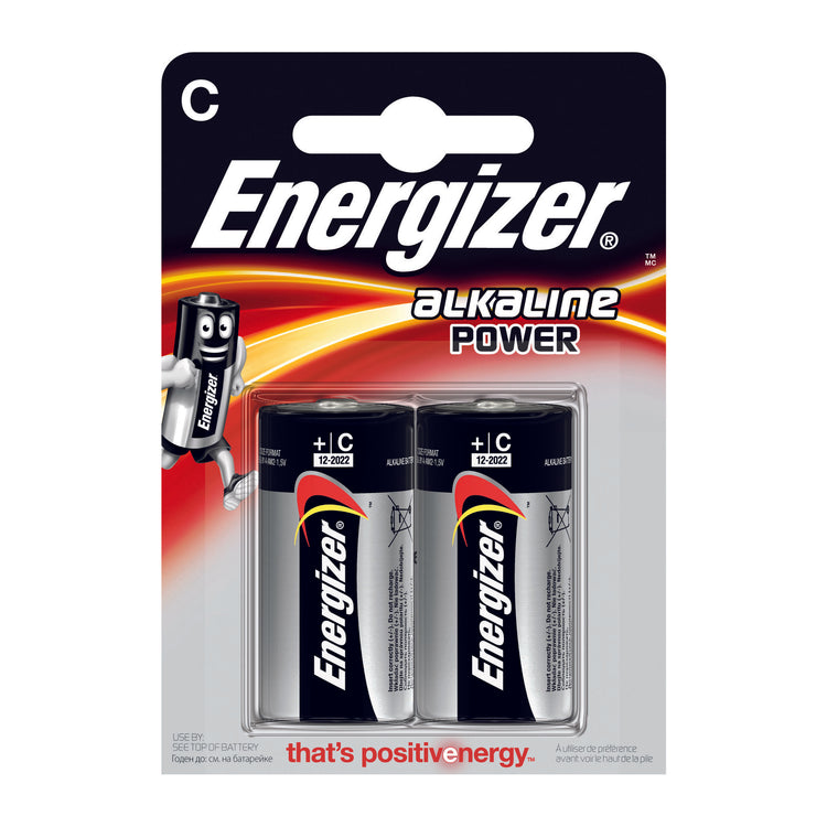 Energizer Power LR14/C Alkaline batteries - two pack