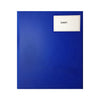Braille desk diary in blue ring binder