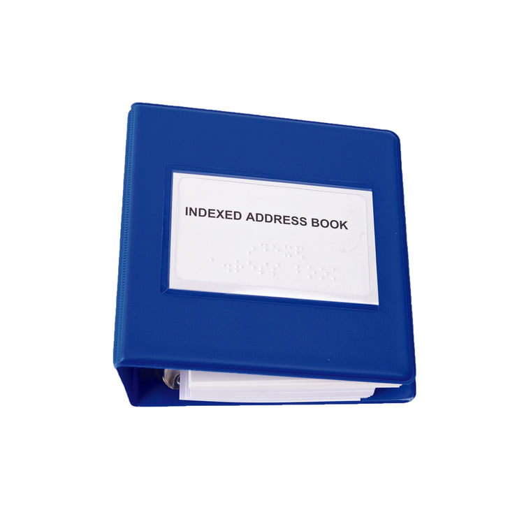 Braille indexed address book