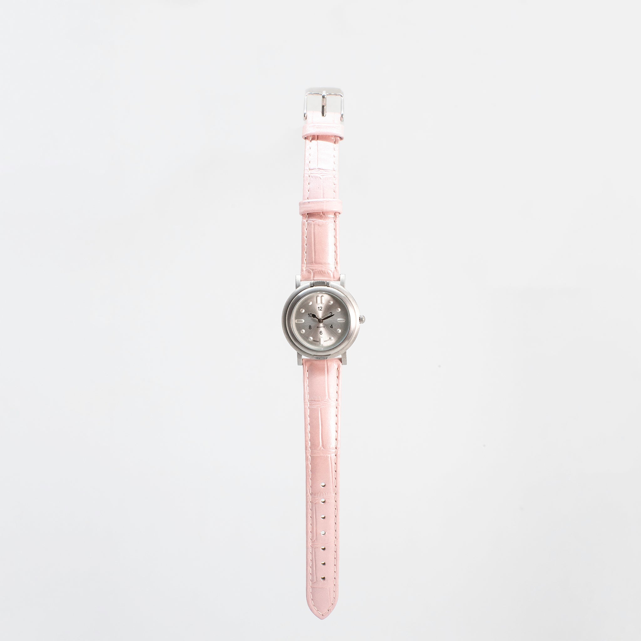 Front view of face and strap of tactile watch against a white background