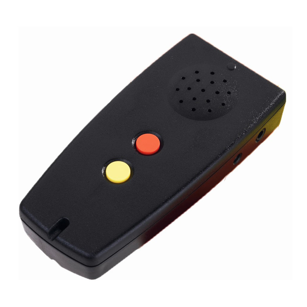Angled view of Colorino showing ports, speaker and tactile buttons