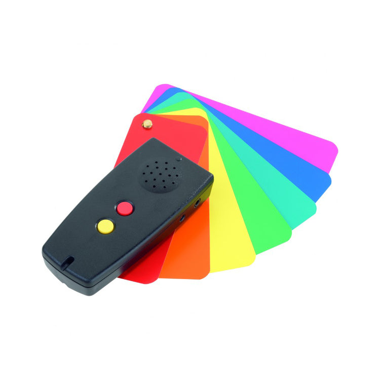 Alternative view of Colorino talking colour identifier and light detector