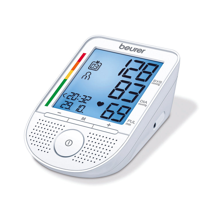 Alternative view of Beurer BM49 talking blood pressure monitor