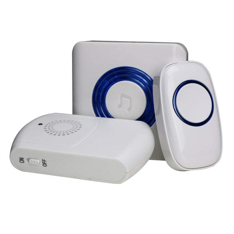 Loud flashing doorbell with vibrating pager