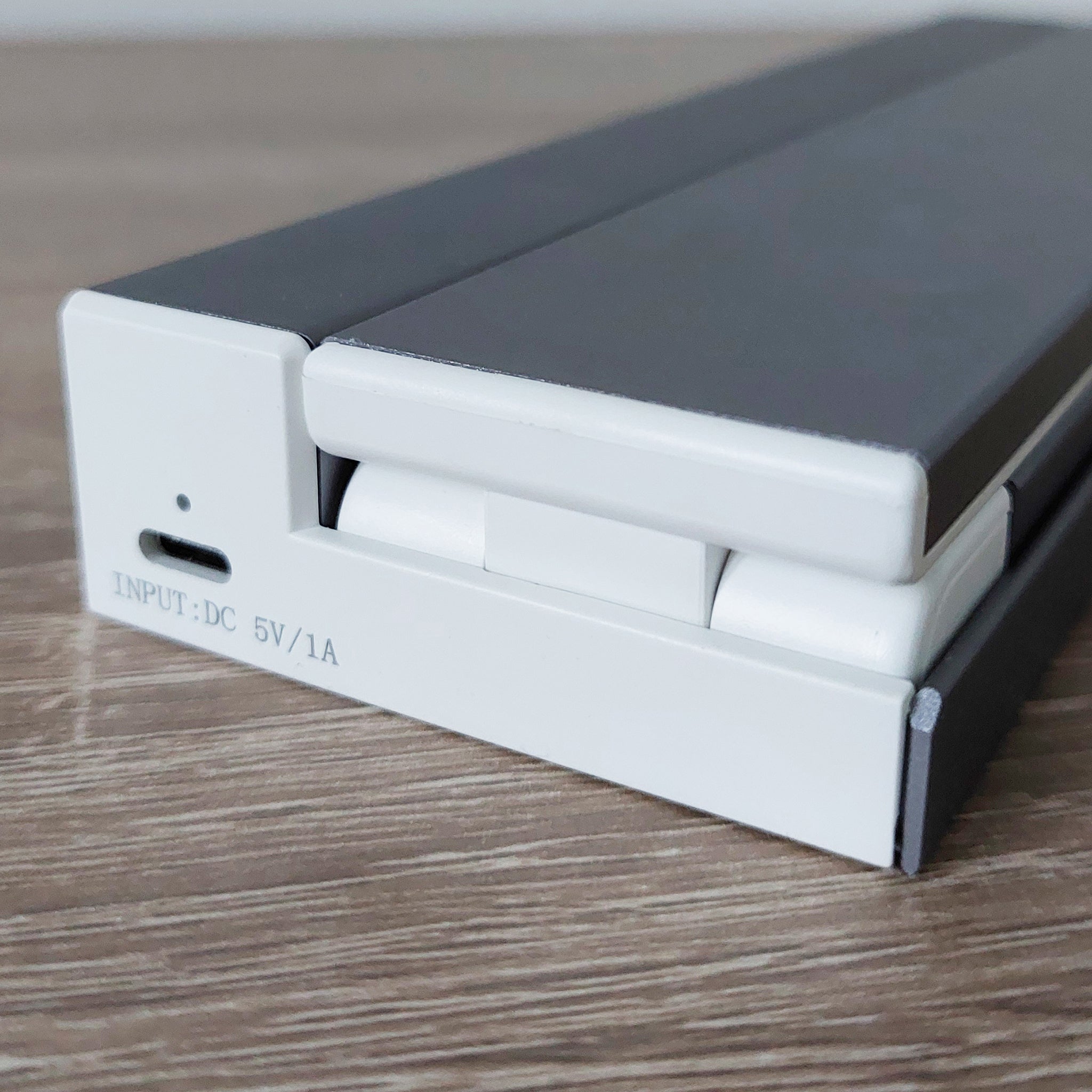 Close up of charging port