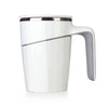 White anti-spill mug on a white background