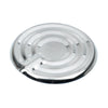 Metal boil alert on a white background