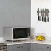 The RNIB talking microwave microwave on a counter top in a kitchen setting.